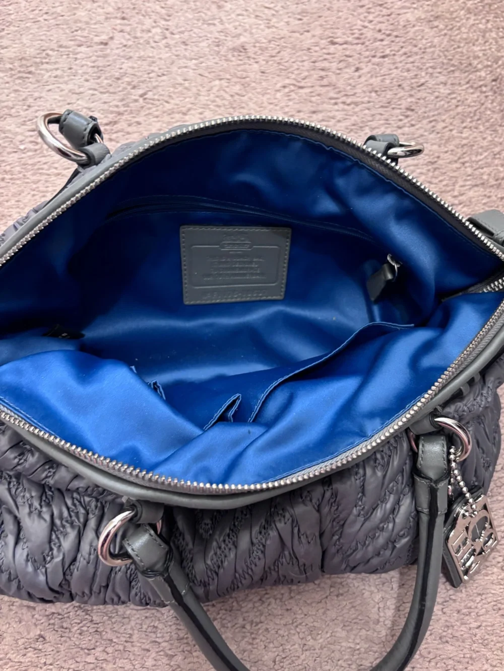 Coach Madison Nylon Grey Satchel - 70th Anniversary